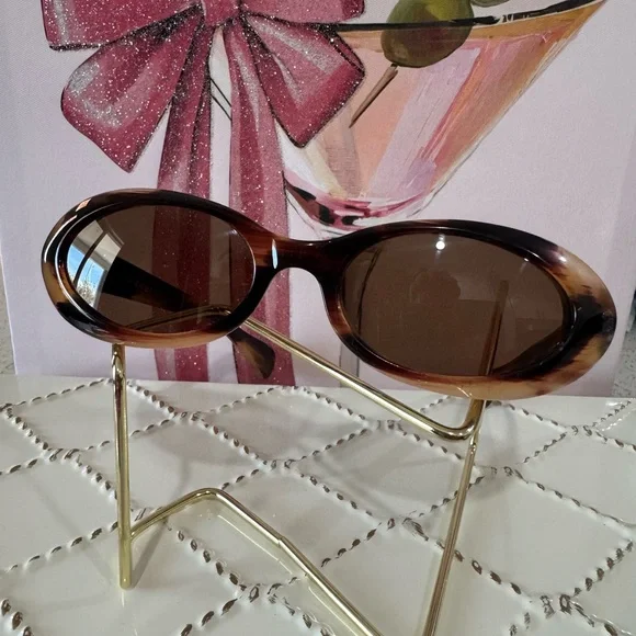 🤎Gucci Sunglasses Brown GG2420/S 3CX 52/19 Oval type With Side logo - Picture 4 of 17